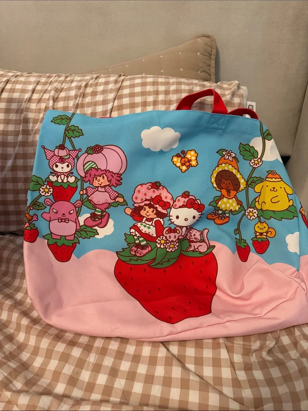 Loungefly Strawberry Shortcake & Heelo Kitty Large Tote